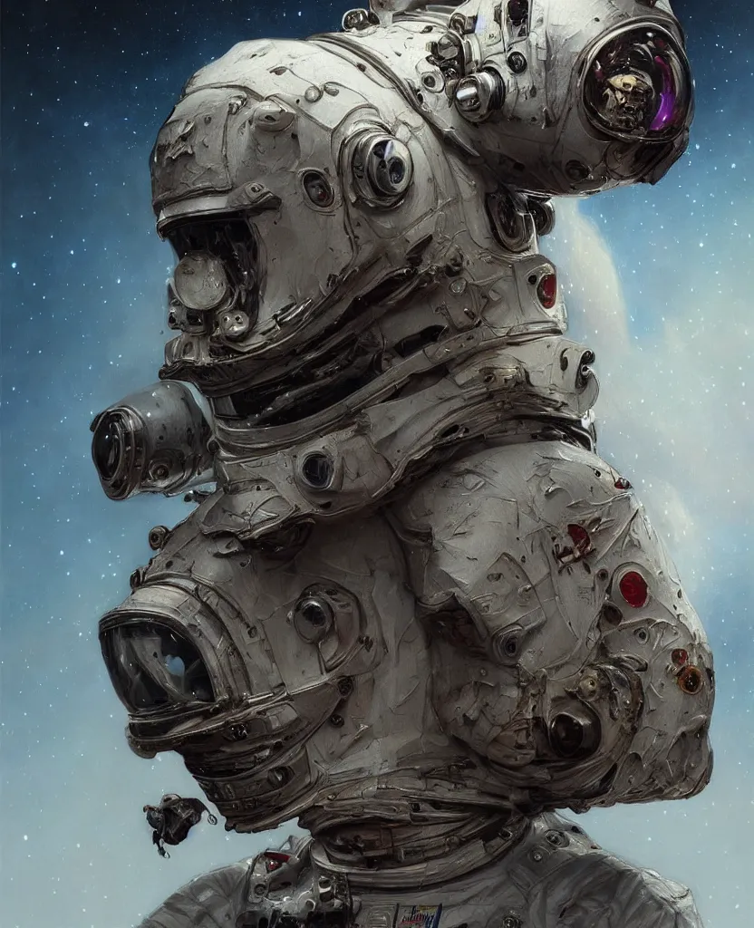 Prompt: realistic photography of an alive deformed, double headed astronaut wearing torn space suits, scared face behind the snoopy cap, deep focus, intricate, elegant, highly detailed, foggy, misterious, digital painting, artstation, concept art, matte, sharp focus, art by artgerm and greg rutkowski and alphonse mucha