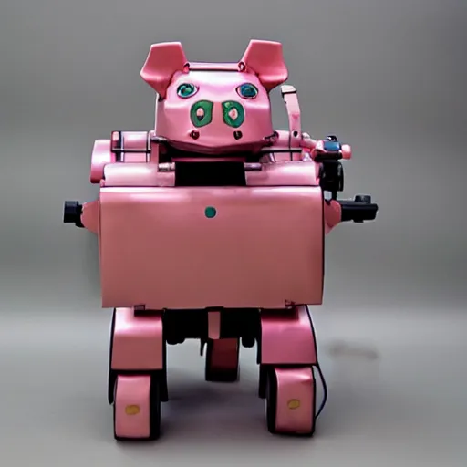 Prompt: mechanical pig robot