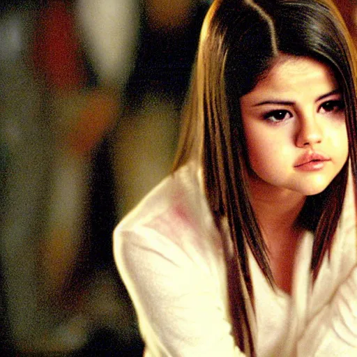 Prompt: A still of Selena Gomez as Samara in The Ring (2002)