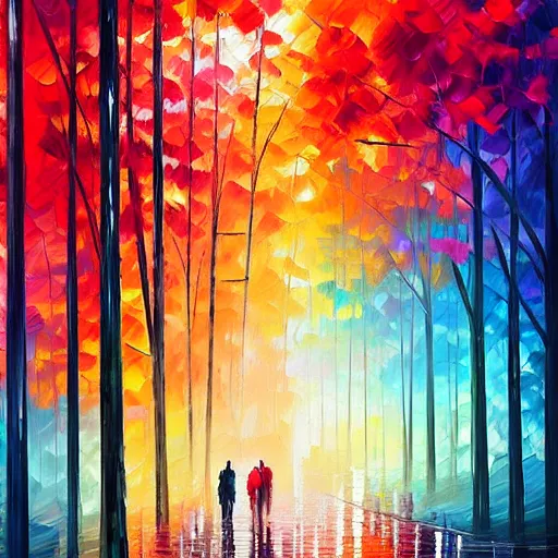 Image similar to beautiful artwork by alena aenami and leonid afremov, pastel colors, impasto acrylic painting, trending on artstation 8k hq