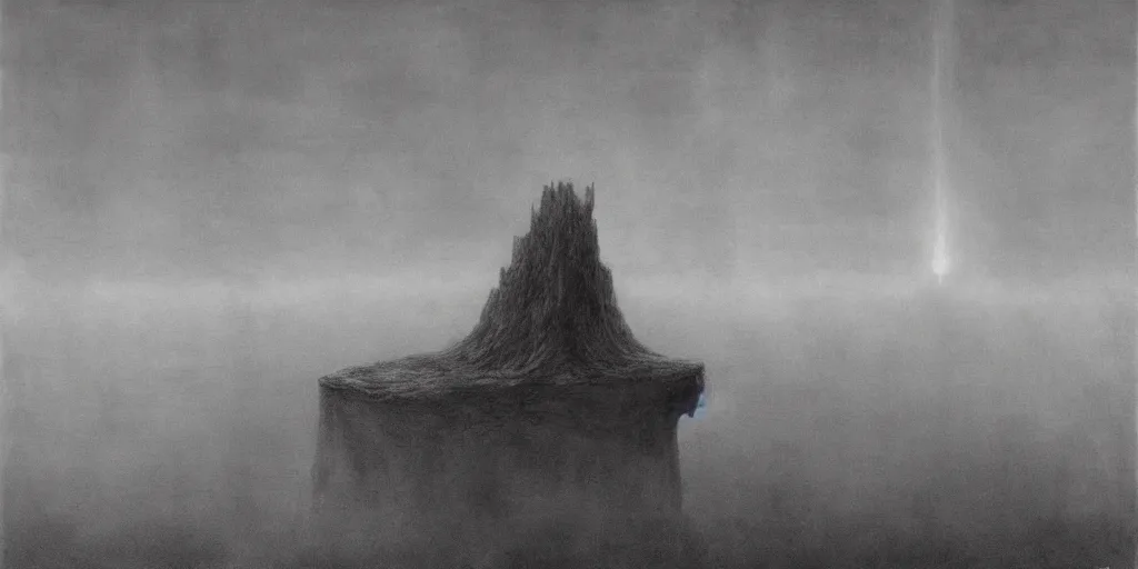 Prompt: Abyss by Zdzislaw Beksinski