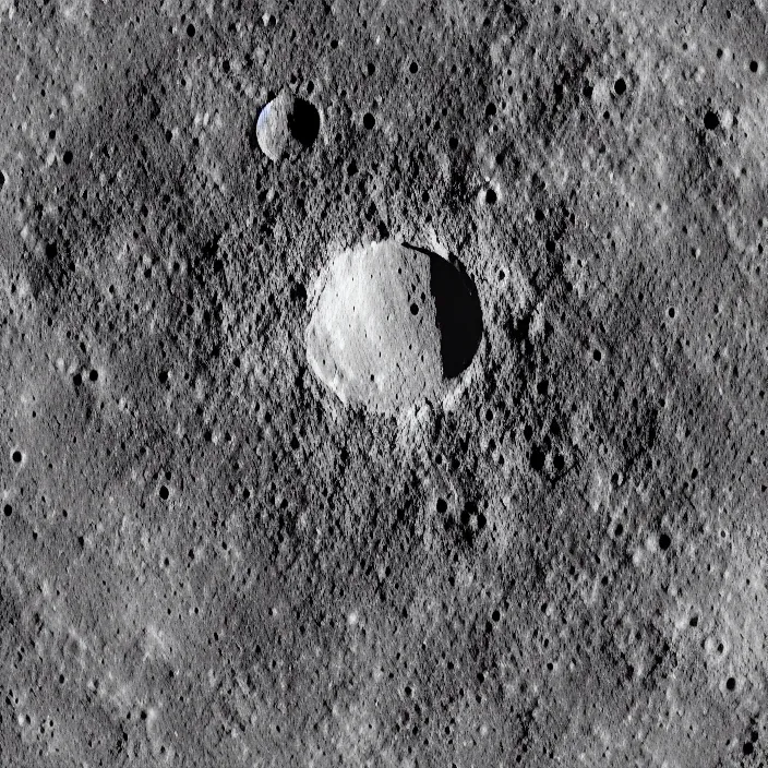 Image similar to wide angle view of the moon with punisher symbol in the form of a lunar crater