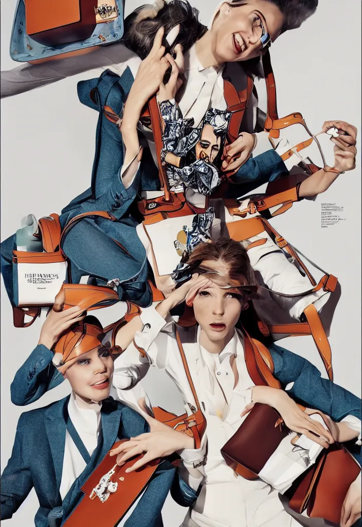Image similar to Hermes advertising campaign.