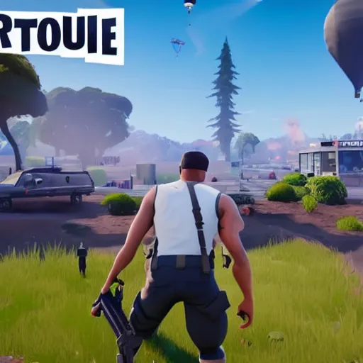 Image similar to 911 terror attack in Fortnite, 4k