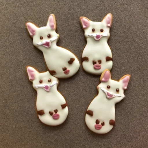 Prompt: a lot of chihuahua faces looks like cookies