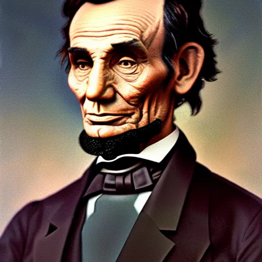 Prompt: portrait of astronaut ((Abraham Lincoln))