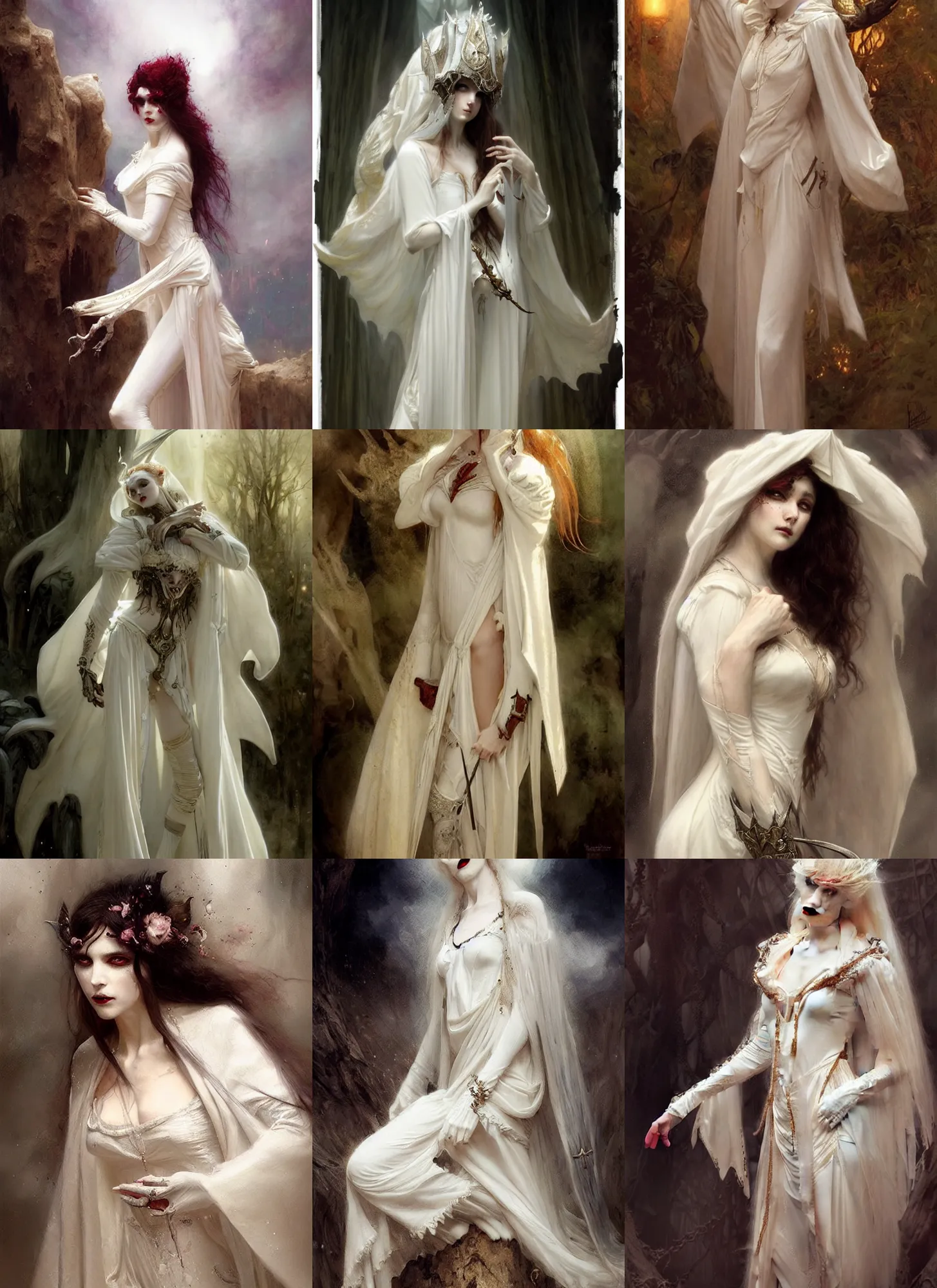 Prompt: portrait of a vampire in a white costume, art by tim walker and gaston bussiere, tumblr, viennese actionism, fantasy, intricate and very very beautiful and elegant, highly detailed, digital painting, artstation, concept art, smooth and sharp focus, illustration