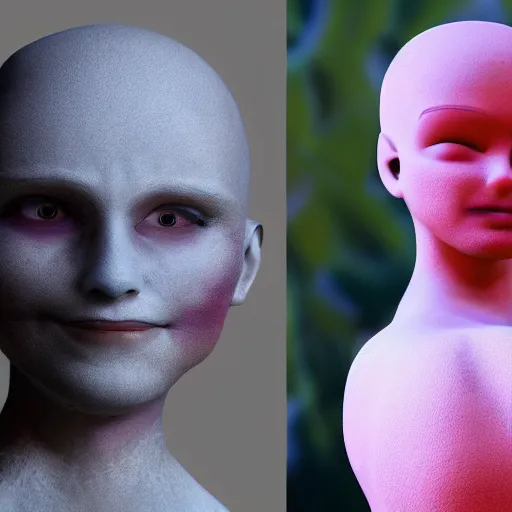 Image similar to uncanny valley