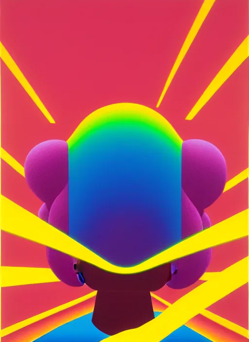 Image similar to head explosion by shusei nagaoka, kaws, david rudnick, airbrush on canvas, pastell colours, cell shaded!!!, 8 k