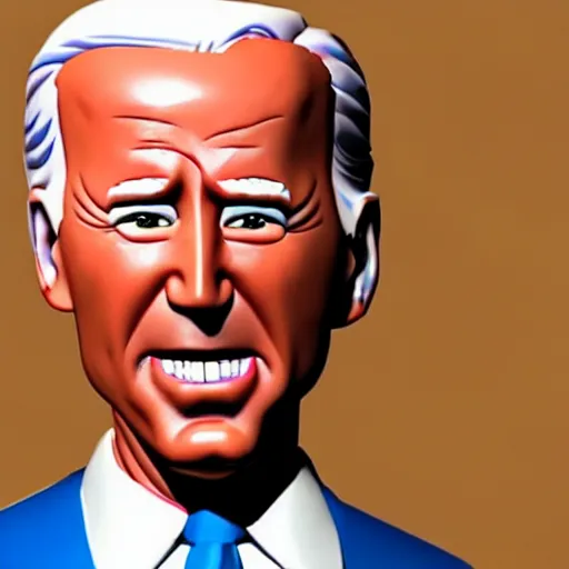 Image similar to plastic Joe Biden in the style of small soldiers