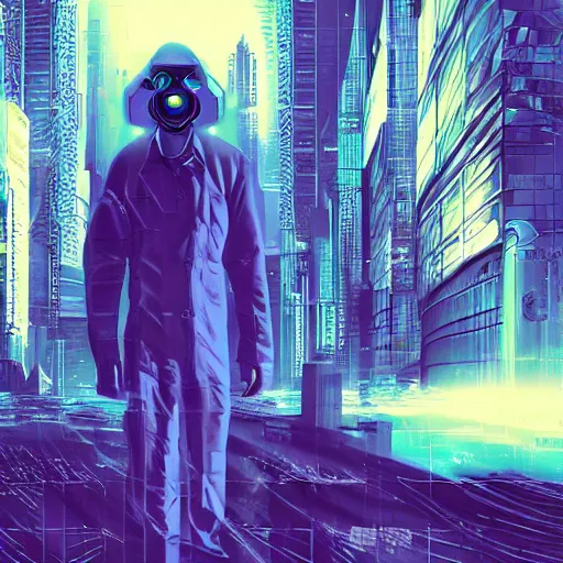 Image similar to cyberpunk ghost