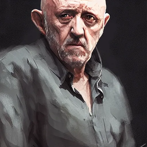 Prompt: mike ehrmantraut by greg rutkowski