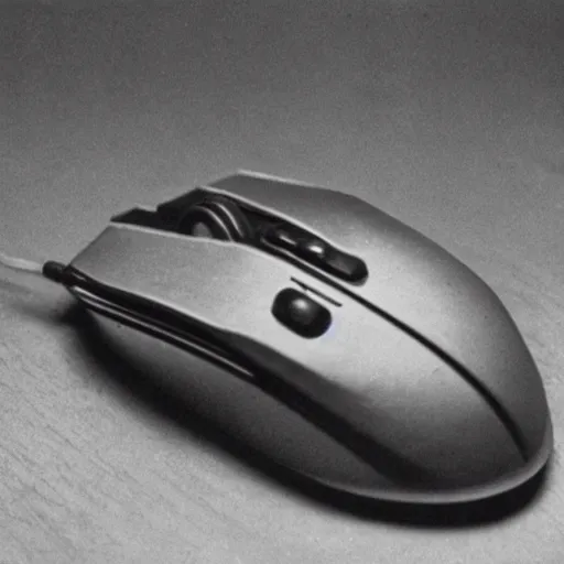 Image similar to a photo of a computer mouse, taken by a 1890s camera