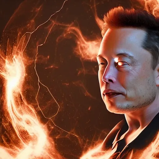 Image similar to elon musk made of smoke simulation made of smoke simulation made of smoke simulation smoke particles octane render houdini mesh emitting particles