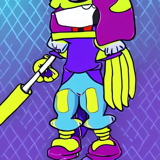 Prompt: deltarune spamton undertale art