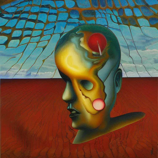 Image similar to the aquarius mind, surrealism, oil on canvas, masterpiece, award - winning