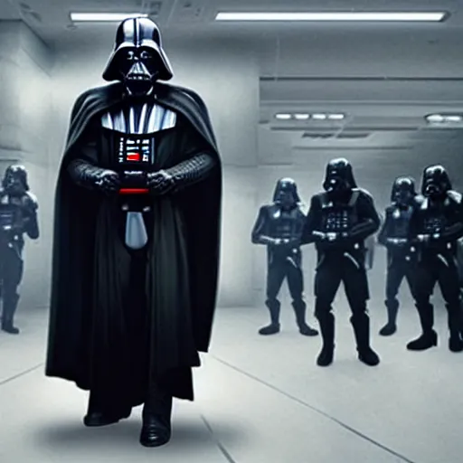 Prompt: Darth Biden, Joe Biden staring at the camera, Joe Biden dressed as a sith lord in the new star wars, promo still