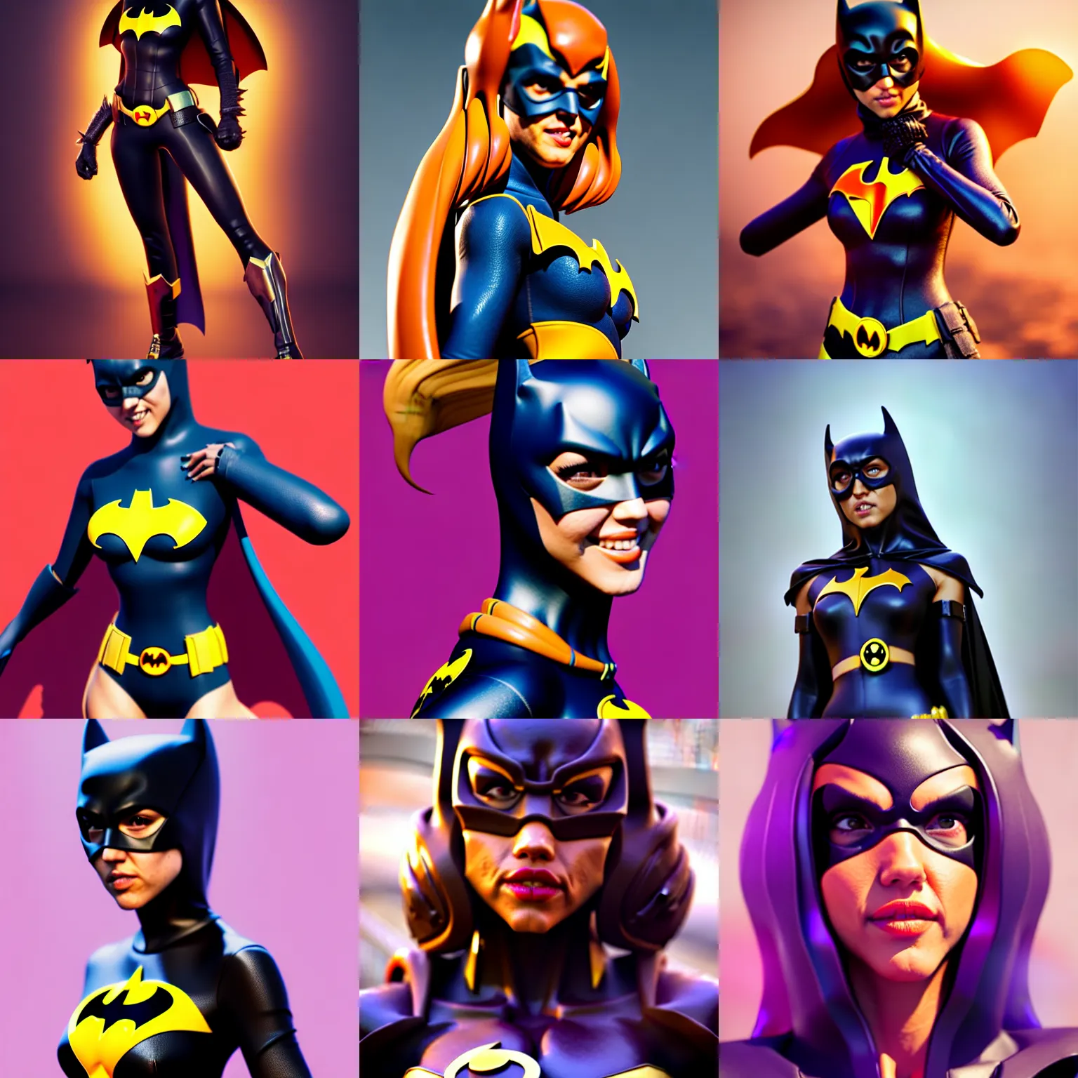 Jessica Alba As Batgirl Standing In Line At A Crowded Stable 