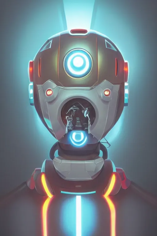 Image similar to metabots medabots medarotto medarot robot minimalist comics helmet mask neon cybereye, behance hd by jesper ejsing, by rhads, makoto shinkai and lois van baarle, ilya kuvshinov, rossdraws global illumination ray tracing hdr radiating a glowing aura