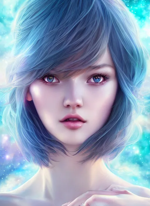 Prompt: dreamlike luxury stunning aquarius ( astrology ) portrait, art by artgerm, wlop, loish, ilya kuvshinov, 8 k realistic, hyperdetailed, beautiful lighting, detailed background, depth of field, frostbite 3 engine, cryengine