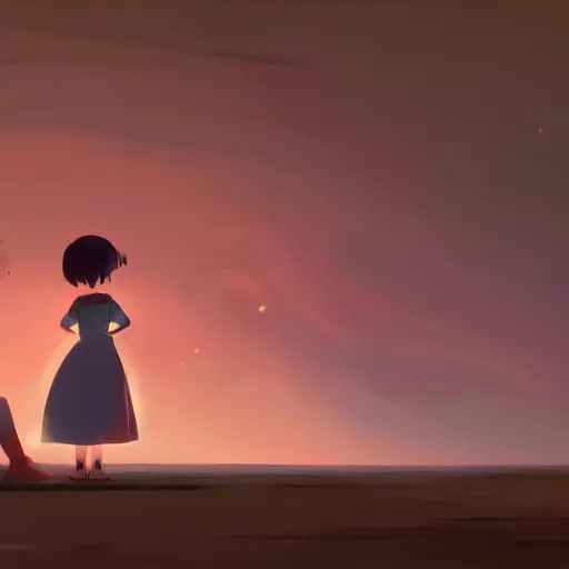 Prompt: an untold love story, cory loftis, james gilleard, atey ghailan, makoto shinkai, goro fujita, studio ghibli, rim light, exquisite lighting, clear focus, very coherent, plain background