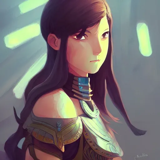 Prompt: female warrior, passion, bravery, intricate armour costumes, light and shadow effects, intricate, digital painting, art station, concept art, smooth, sharp focus, morandi color scheme, illustration, art by makoto shinkai and lois van baarle