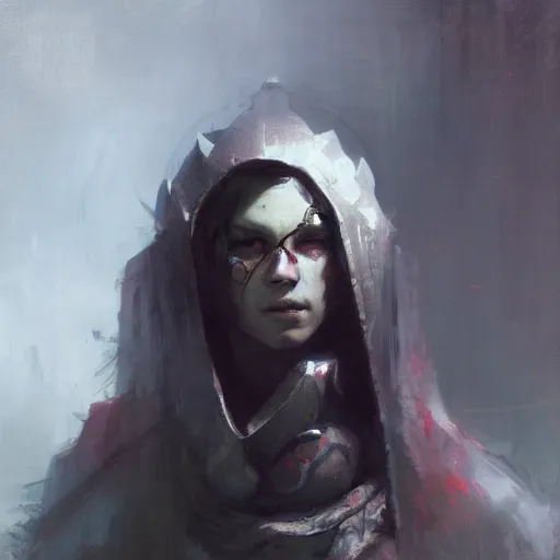 Image similar to the necromancer by ruan jia, portrait