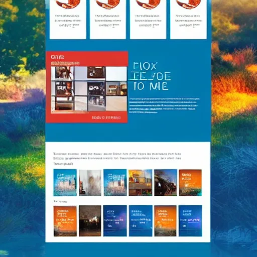 Image similar to web site home page template themed to foxes