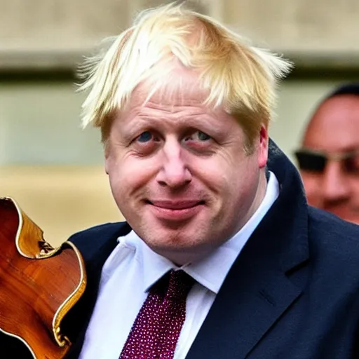 Prompt: Boris Johnson and Mexican mariachi dancing together