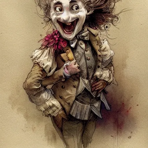 Prompt: ( ( ( ( ( alegria circus clown. muted colors. ) ) ) ) ) by jean - baptiste monge!!!!!!!!!!!!!!!!!!!!!!!!!!!