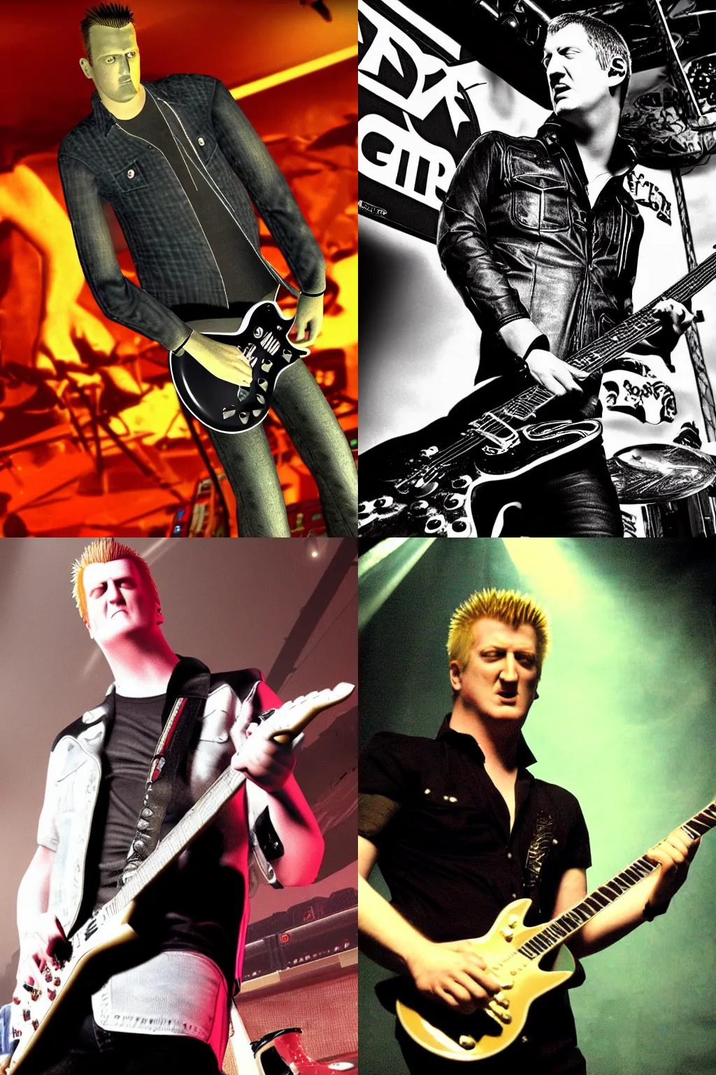 Prompt: Josh Homme model in Guitar Hero for the PS2, 4k, high quality