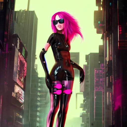 Prompt: stunning anima cyberpunk girl + pink hair + black hoddy, mysterious, atmospheric, cinematic, Epic, 8k, 4k, ultra detail, ultra realistic, rendered by awesomeness