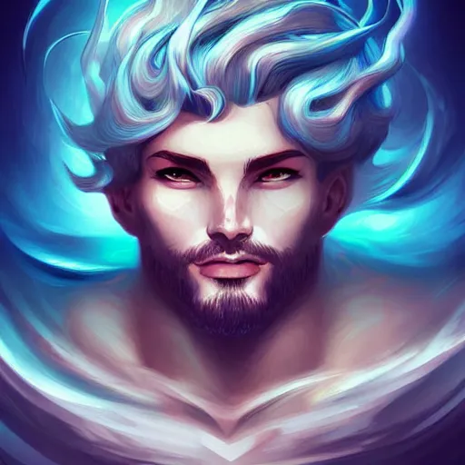 Prompt: the god poseidon! portrait, sharp focus, digital art, concept art, dynamic lighting, by emylie boivin! anna dittmann! rossdraws!