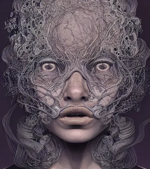 Image similar to portrait, ghostly narratives by kenneth blom, mental alchemy, james jean, pablo amaringo, naudline pierre, contemporary art, hyper detailed