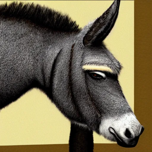 Prompt: a donkey made out of lice, dark, morbid, grotesque