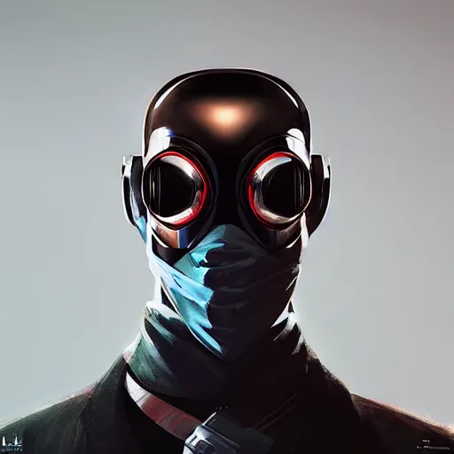 Cyberpunk masked guy Free Animated Steam Artwork by ghost5099 on