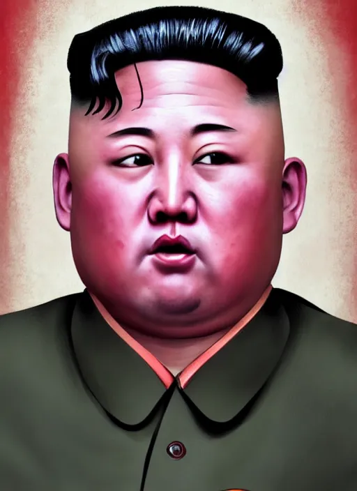 Prompt: Kim Jong-un as a killer on Dead by Daylight character, portrait