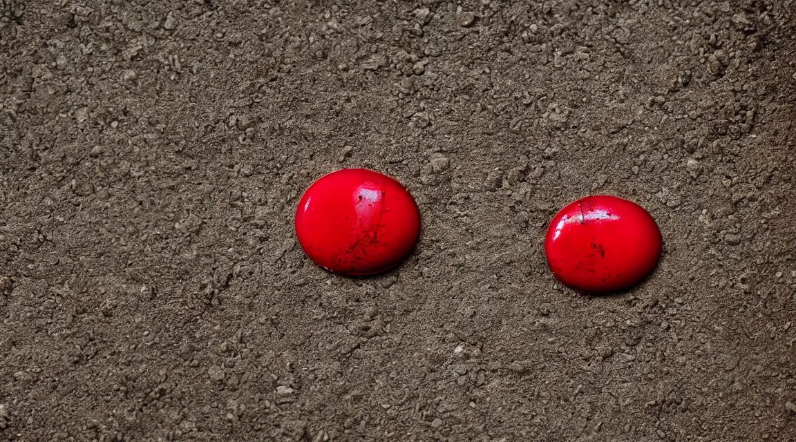 Prompt: macro photograpy of a red pill taked by Steve McCurry