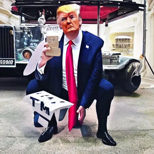 Image similar to donald trump instagram photo shoot