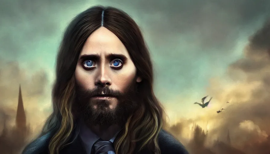 Prompt: Jared Leto is a wizard, hyperdetailed, artstation, cgsociety, 8k