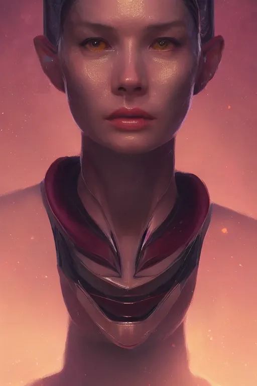 Image similar to a fancy portrait of an alien women by Greg Rutkowski, Sung Choi, Mitchell Mohrhauser, Maciej Kuciara, Johnson Ting, Maxim Verehin, Peter Konig, symmetrical , 8k photorealistic, cinematic lighting, HD, high details, atmospheric , trending on artstation