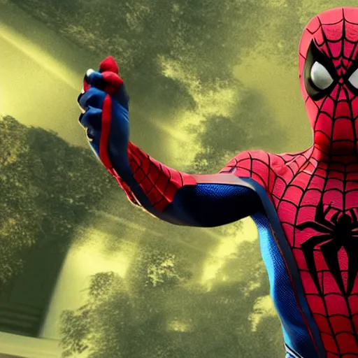 Image similar to turtle mutant ninja as spiderman, unreal engine