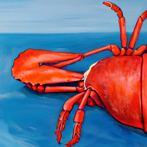 Image similar to lobster on the beach