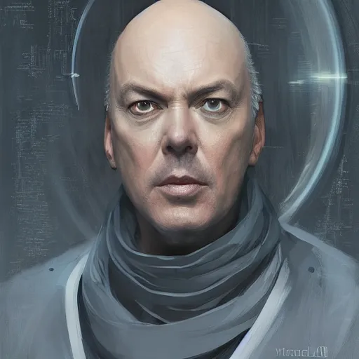 Prompt: michael keaton is a monk in a Jodorowski movie, intricate, elegant, digital painting, concept art, smooth, sharp focus, illustration, from StarCraft by Ruan Jia and Mandy Jurgens and Artgerm and William-Adolphe Bouguerea