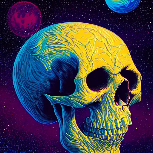 Image similar to ngc 3132 melting mysterious skull landscape by Casey Weldon, dan mumford 8k ultra high definition, upscaled, edge of the world, image credit nasa nat geo