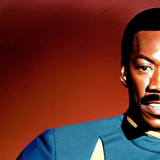 Image similar to Eddie Murphy in Star Trek 1966.