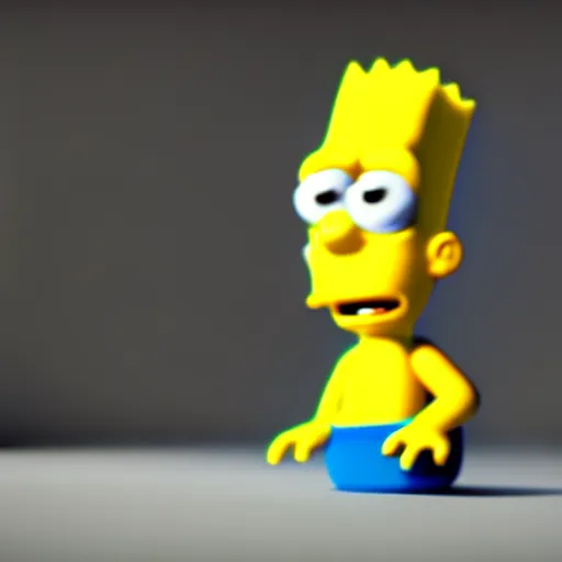 Image similar to film still of Bart Simpson in Monster Inc from Pixar, uncropped, centered, octane render, volumetric, raytracing, trending on artstation