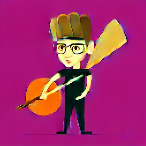 Image similar to a 2 d drummer character design, vector art, digital art, portrait, 4 k, 8 k, sharp focus, smooth, illustration, concept art