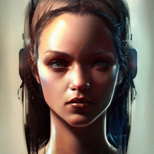 Image similar to a magical robot head, tattoo, artificial intelligence, highly detailed, digital painting, smooth, sharp, beautiful face, expressive eyes, art by greg rutkowski