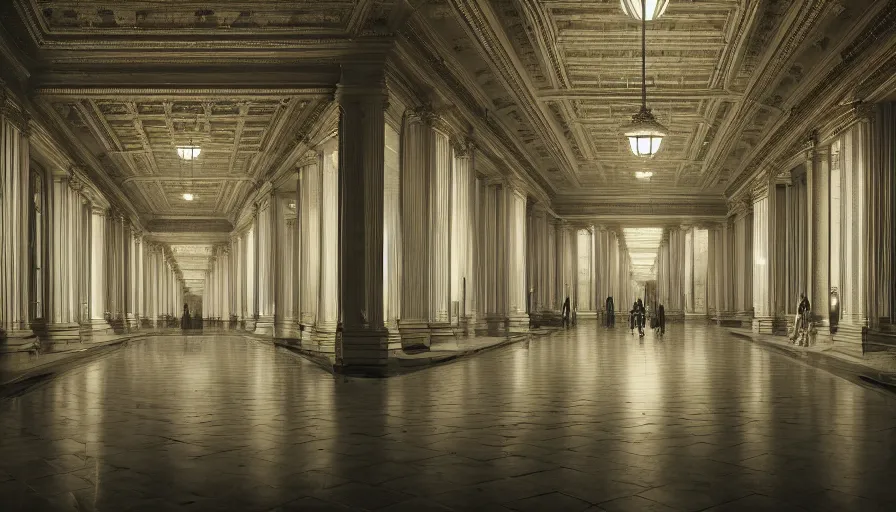Prompt: portrait of a grand victorian government building, victorian, detailed, deep focus, movie still, dramatic lighting, ray tracing, by hendrik kerstens and paolo roversi